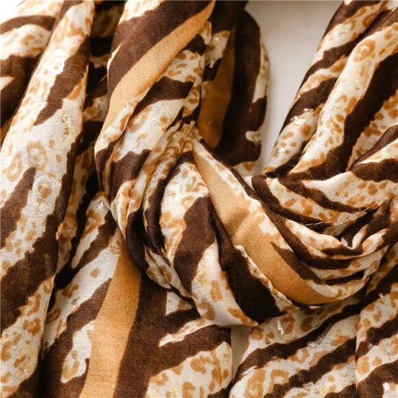 Animal Print Summer Scarf for Women | Shawls and Wraps - Picture 3 of 3